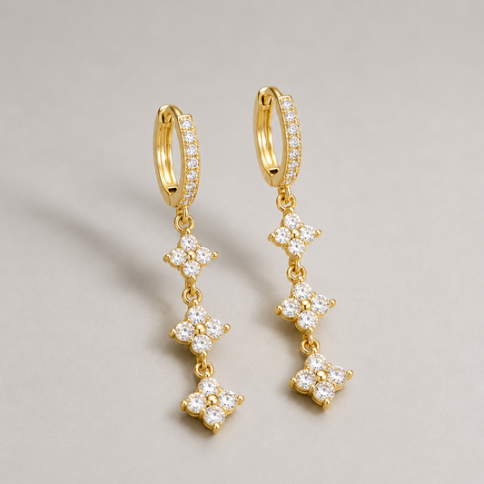 PENDIENTES FLOR