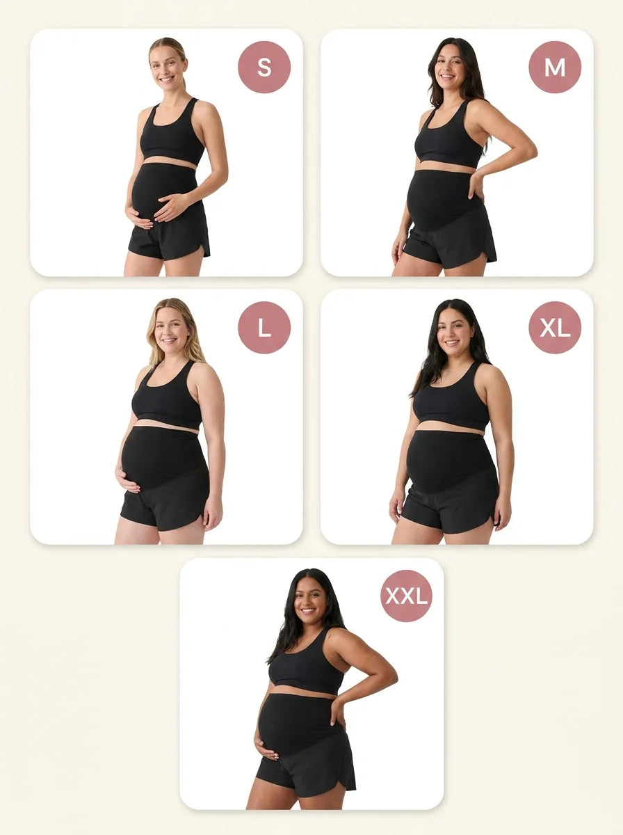 Maternity Bump Shorts · Over-Belly Fit