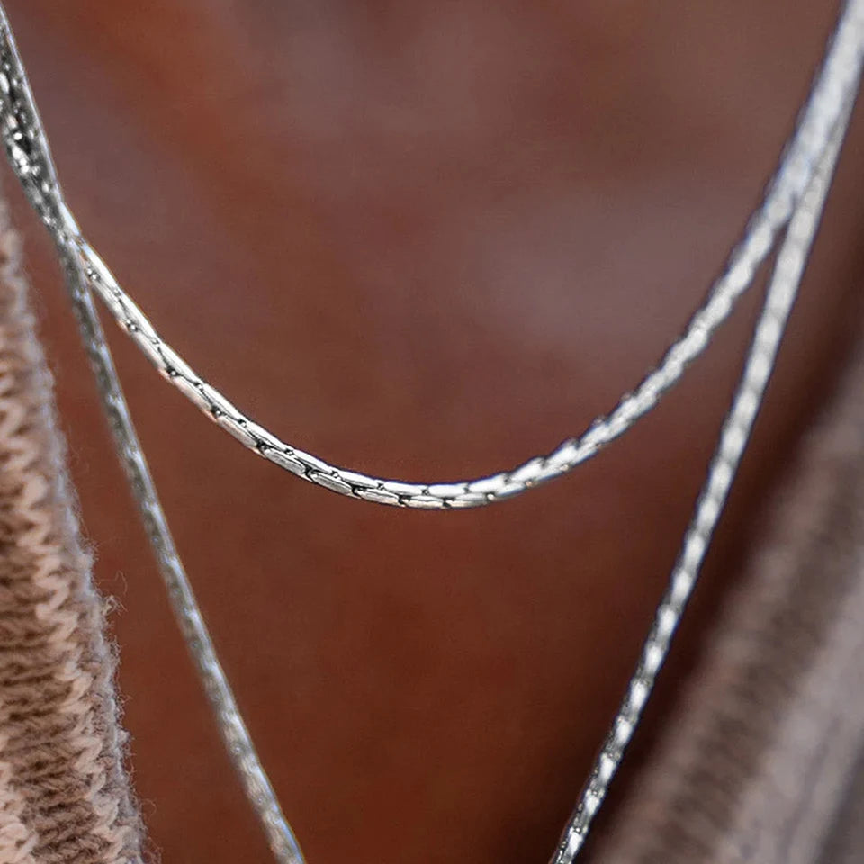 COLLAR COLGANTE CADENA DE ALAMBRE