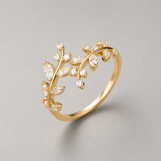 ANILLO DE HOJAS