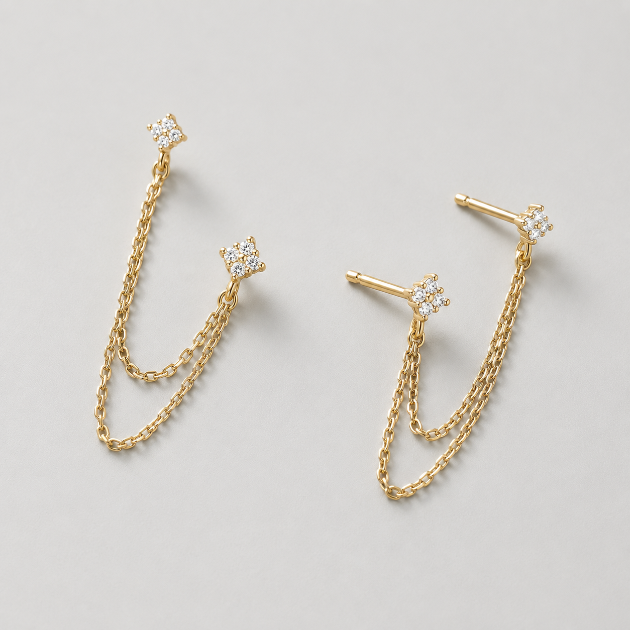 PENDIENTES DE CADENA DE GRACIA
