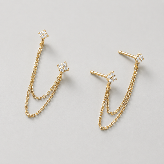 PENDIENTES DE CADENA DE GRACIA