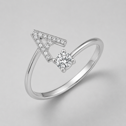 ANILLOS AJUSTABLES CON INICIALES A - Z